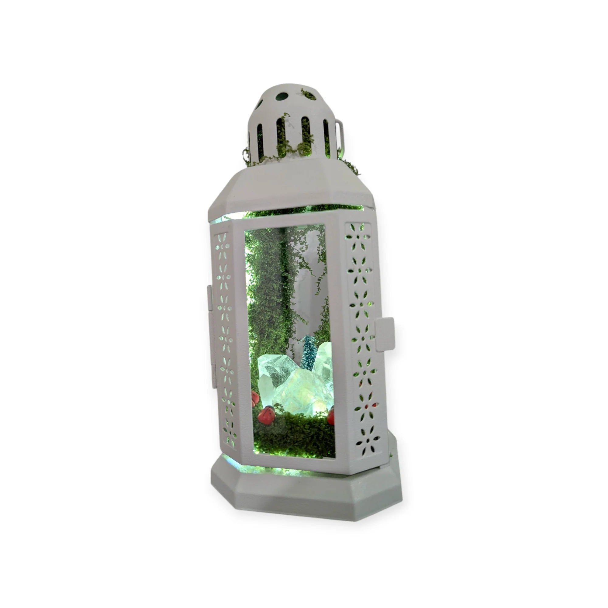 White Lady Bug Lantern/ Protection, Joy, and New Beginnings