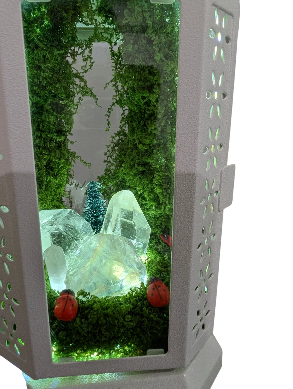 White Lady Bug Lantern/ Protection, Joy, and New Beginnings