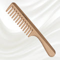 Legno Beech and Kotibe Wood Wide Tooth Comb