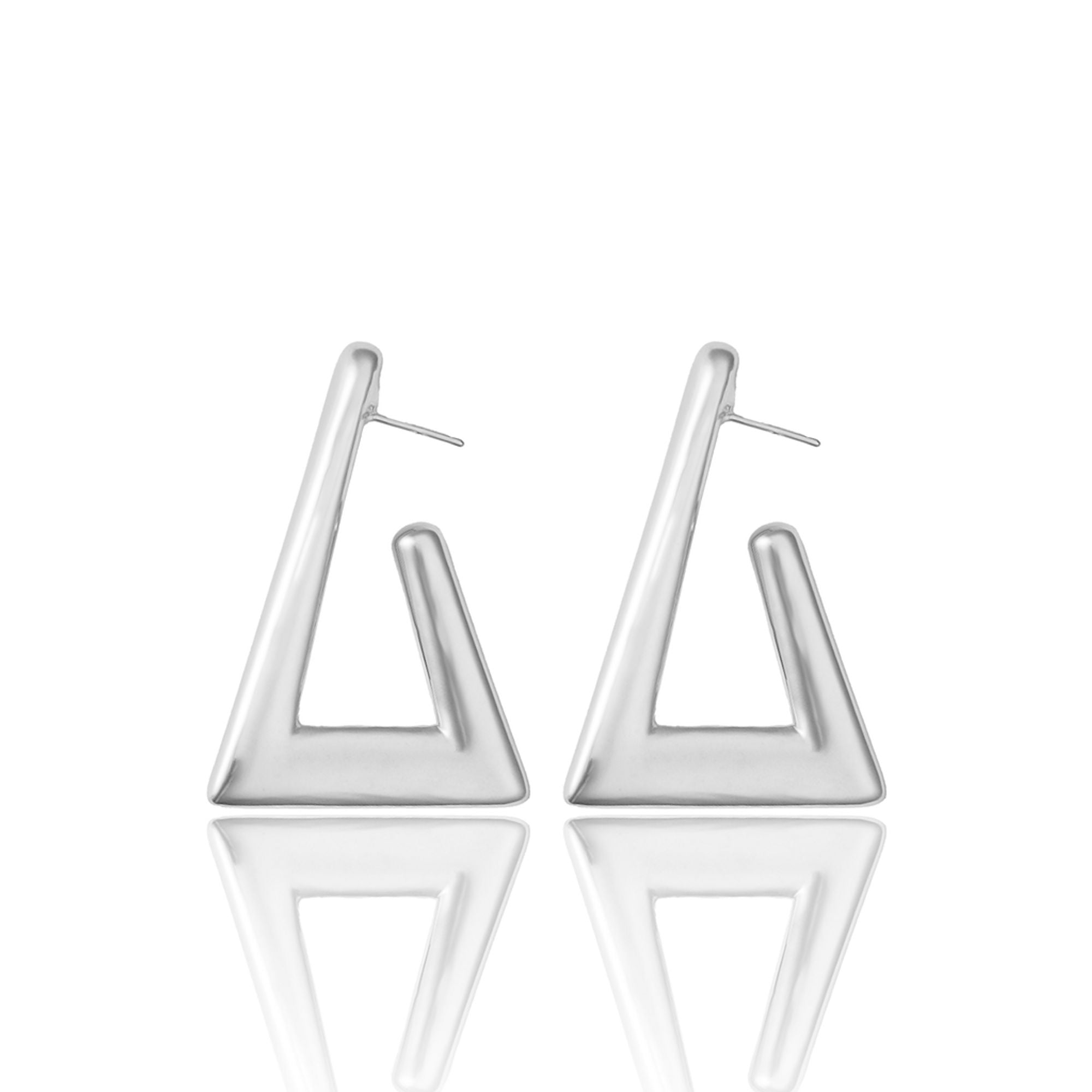 Sophia Geometric Gold Statement Earrings