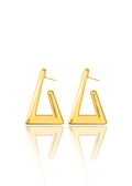Sophia Geometric Gold Statement Earrings