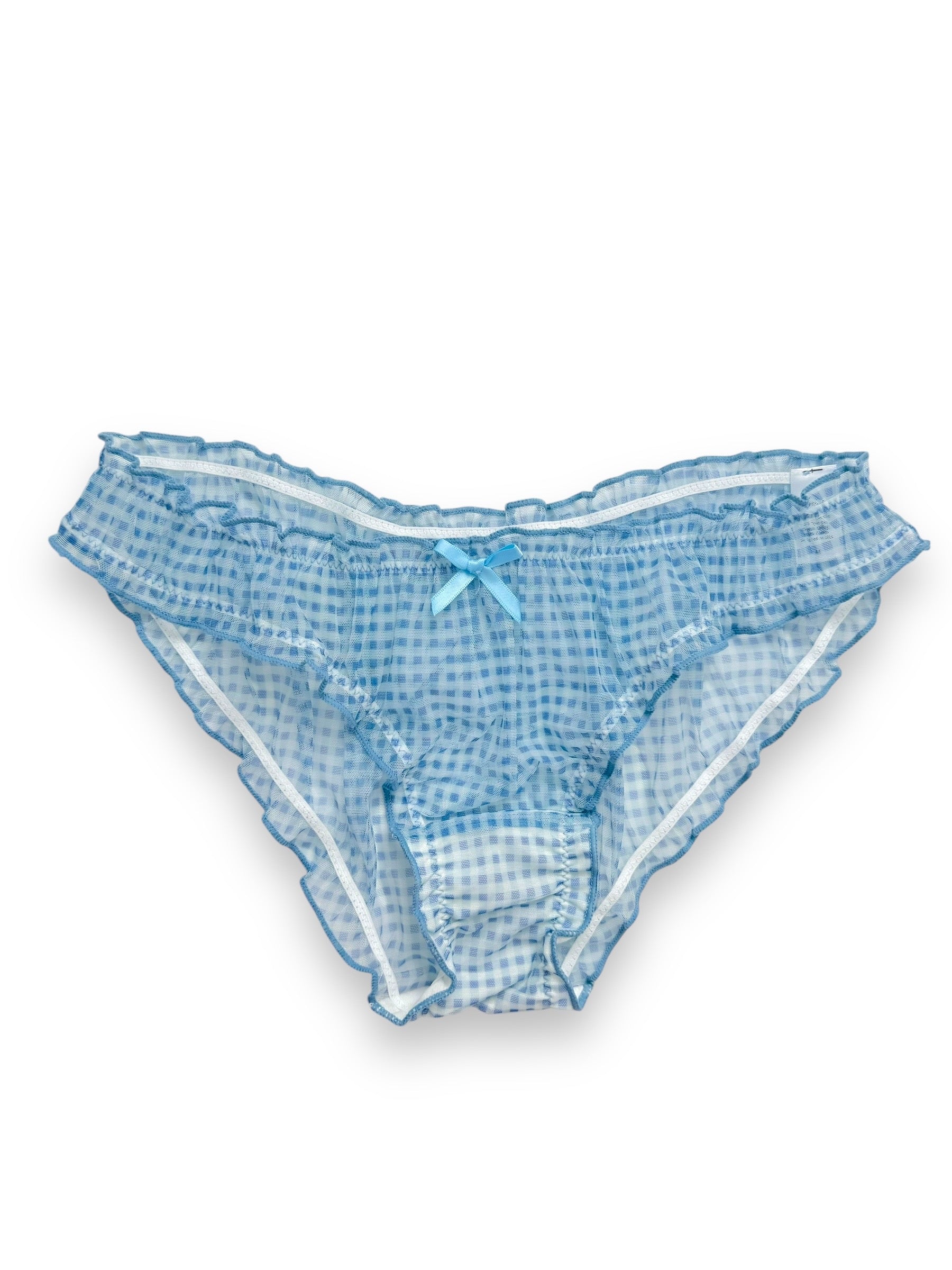 Milanblocks Gingham Sheer Blue Coquette Panty