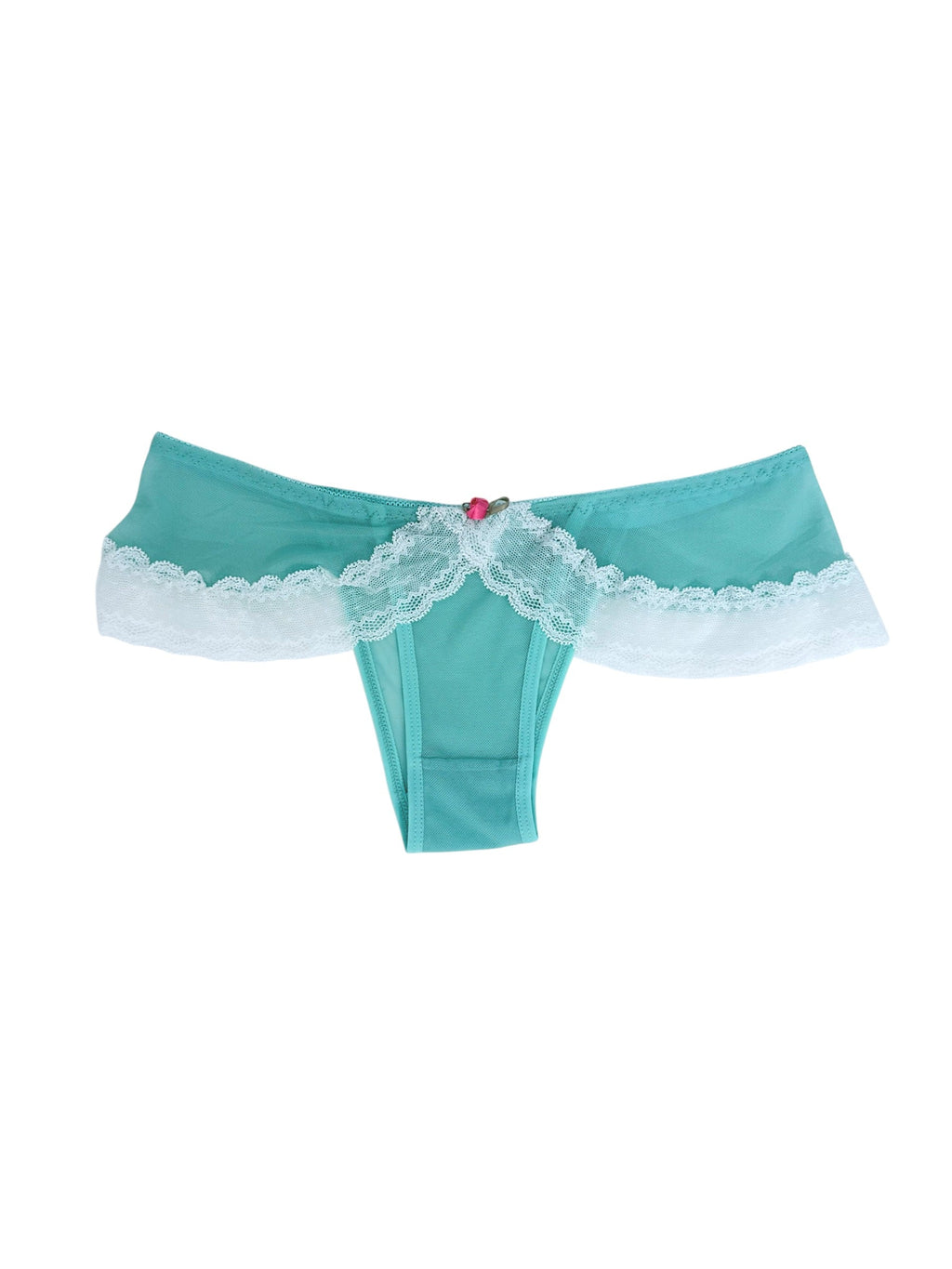 Milanblocks Aqua Lace Trimmed Coquette Panty