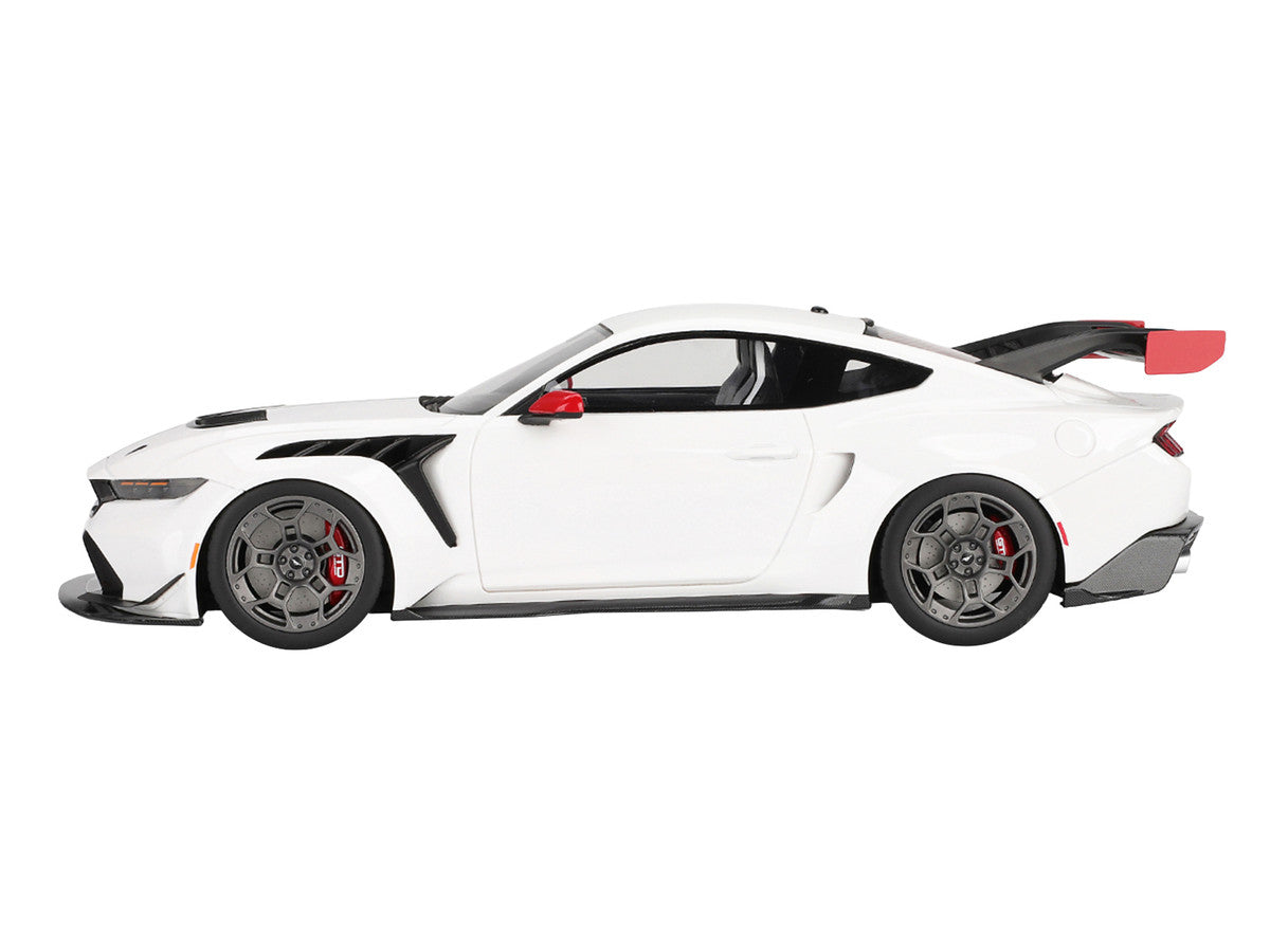 Ford Mustang GTD "Spirit of America" White with Red and Blue Stripes 1/18 Model Car by Top Speed