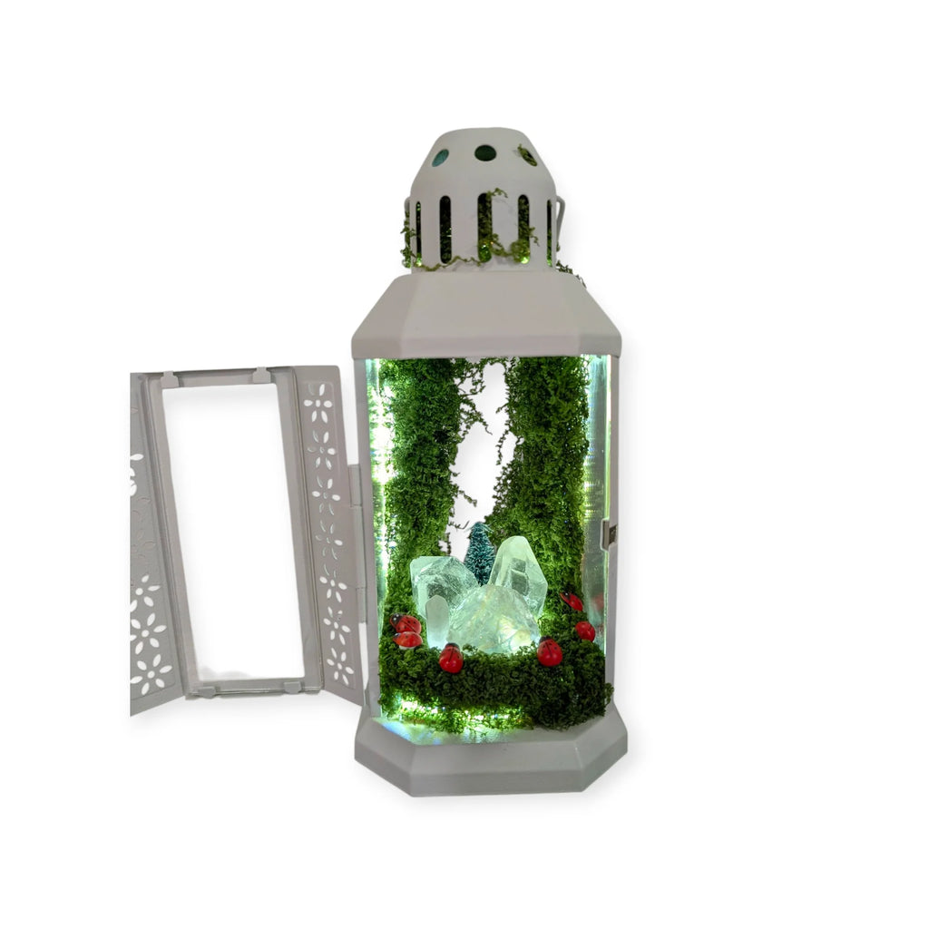 White Lady Bug Lantern/ Protection, Joy, and New Beginnings