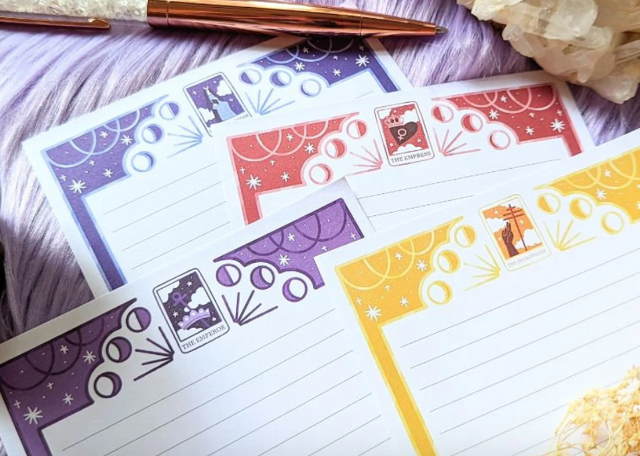 Tarot Notepad - Major Arcana, Memo, Notebook, Colorful