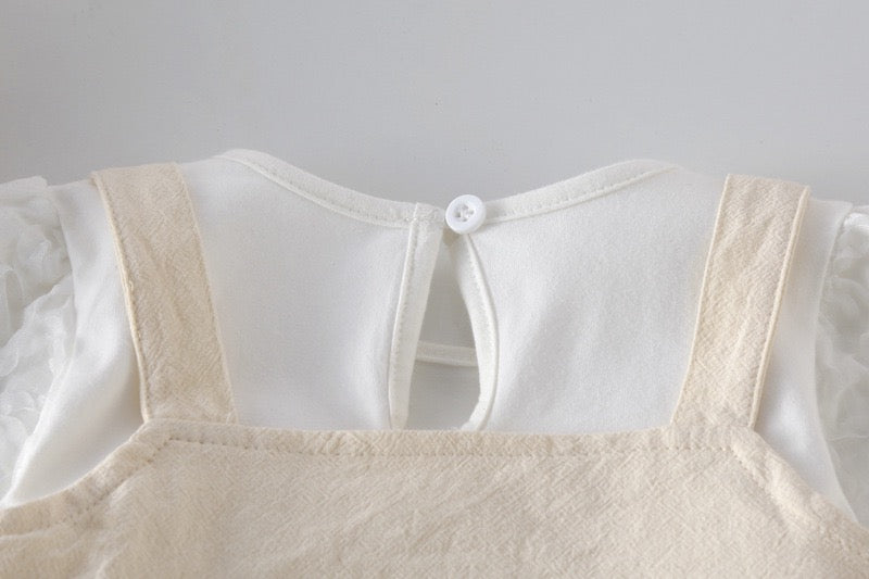 Baby Bow Patched Design Long Sleeve bodysuit