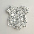 Summer Baby Kids Girls Vine Pattern bodysuit And Girls’ Dress – Princess Sister Matching Set